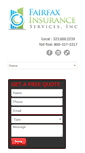 Mobile Screenshot of fairfaxinsurance.com