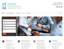 Tablet Screenshot of fairfaxinsurance.com
